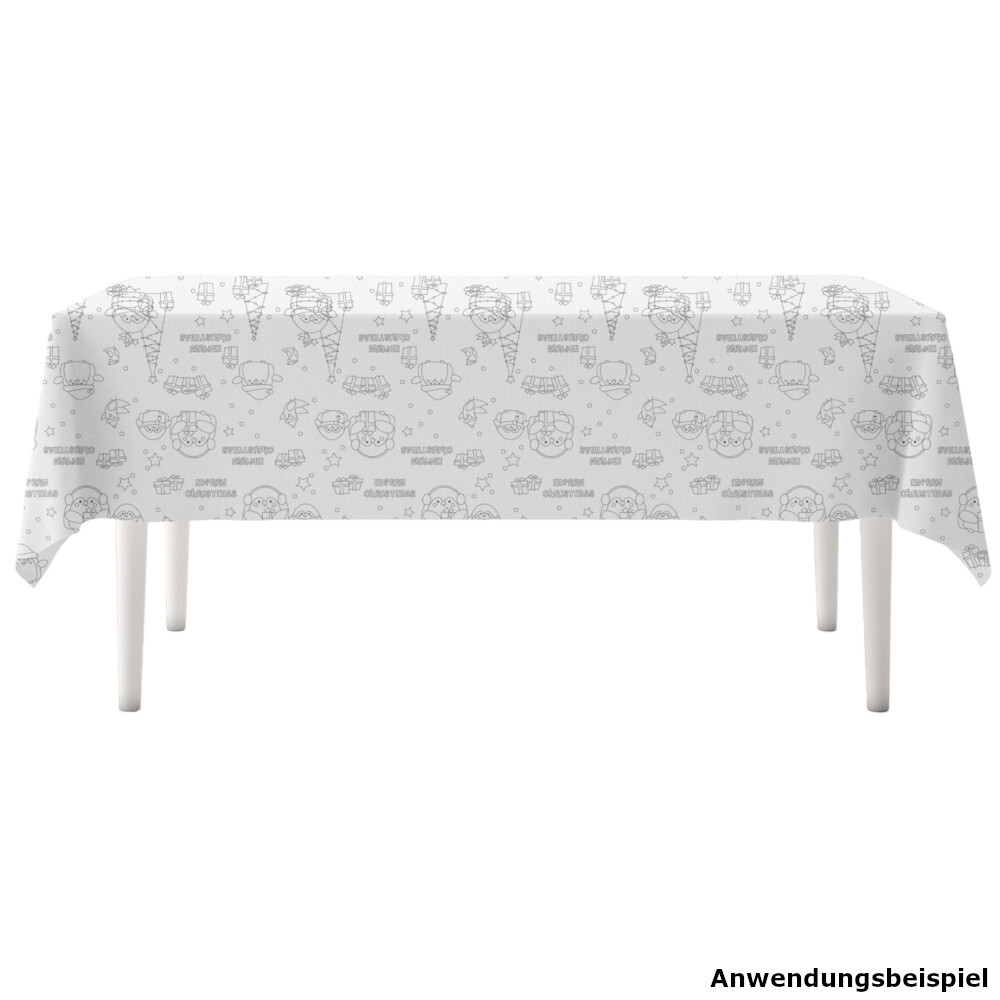 Tischdecke bemalbar mit Weihnachtsmotiv image number 2