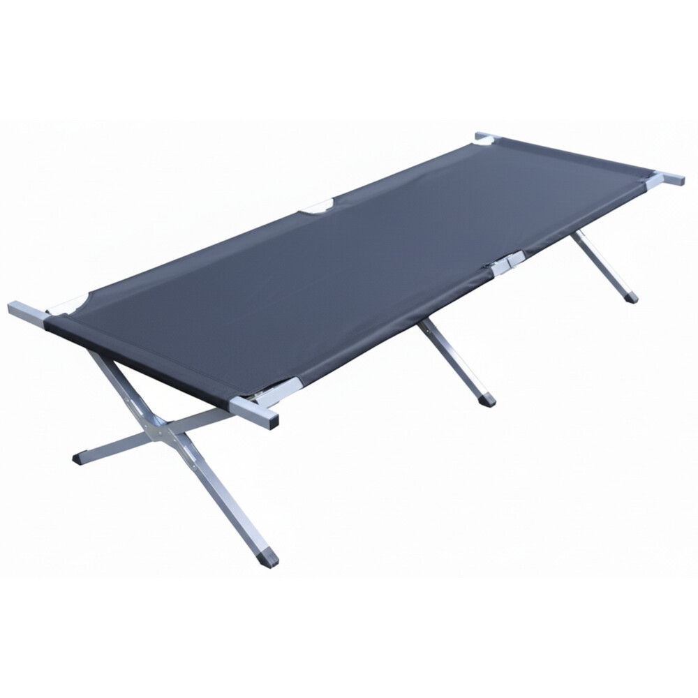 Feldbett 190 x 63 x 42 cm anthrazit bis 120 kg