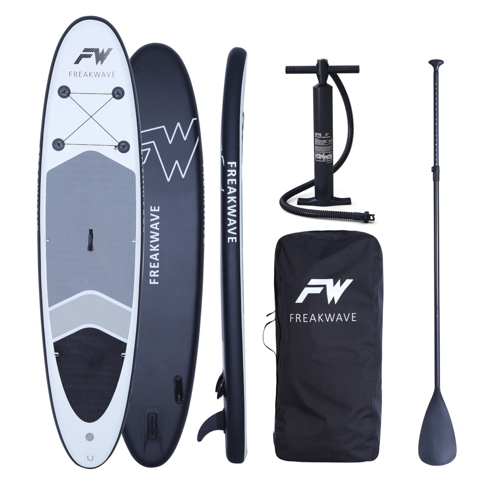 Stand-up-Paddleboard-Set Pike grau-schwarz