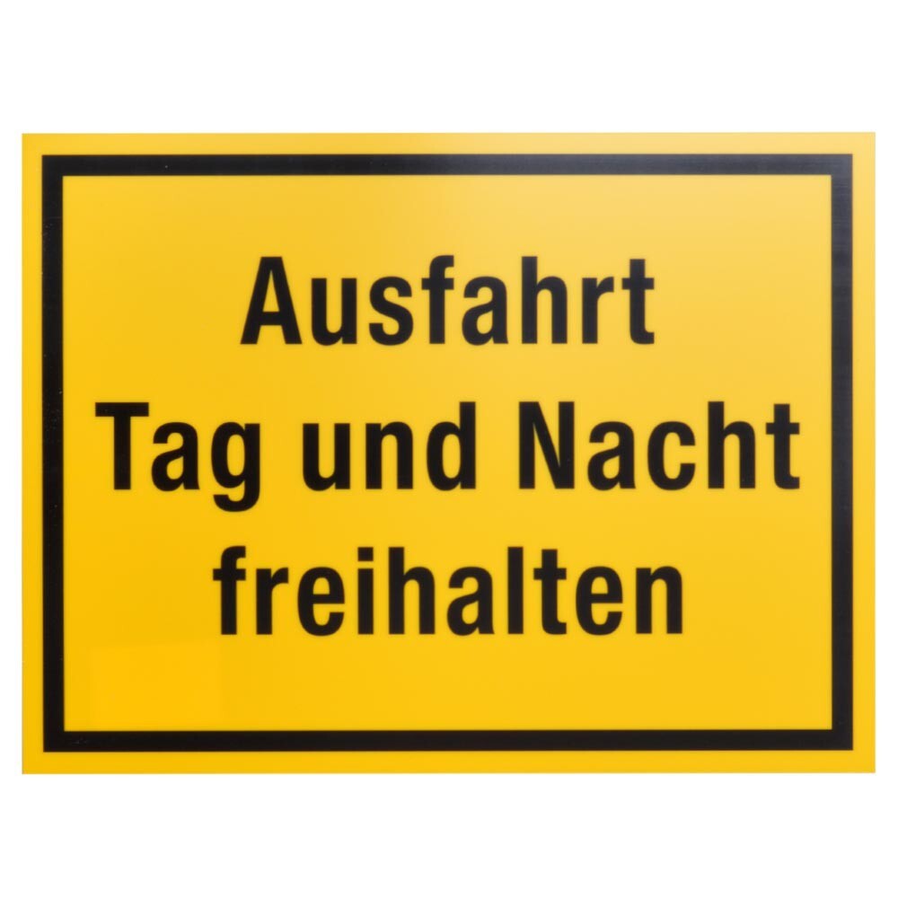 Hinweisschild Ausfahrt freihalten 400 x 300 mm