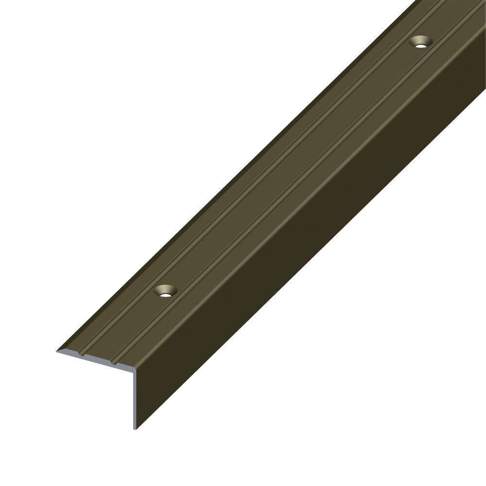 Treppen-Profil schmal 100 x 2,5 x 2 cm aus Aluminium bronze