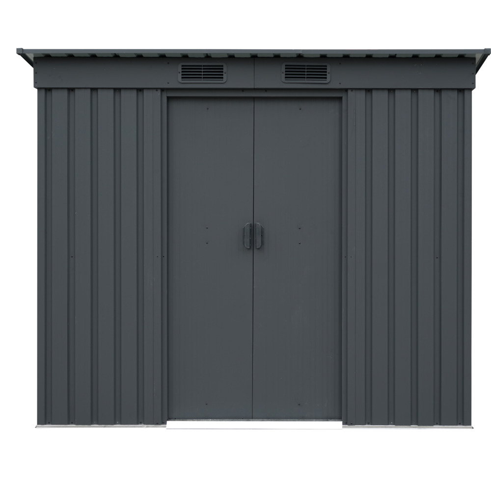 PERGART&reg; Ger&auml;tehaus "Leipzig II 84" 205 x 98 x 174 cm anthrazit matt image number 1