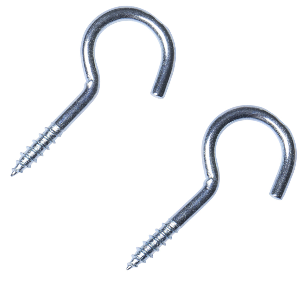 FISHBULL Schraubhaken gebogen 20 mm, 10 St&uuml;ck