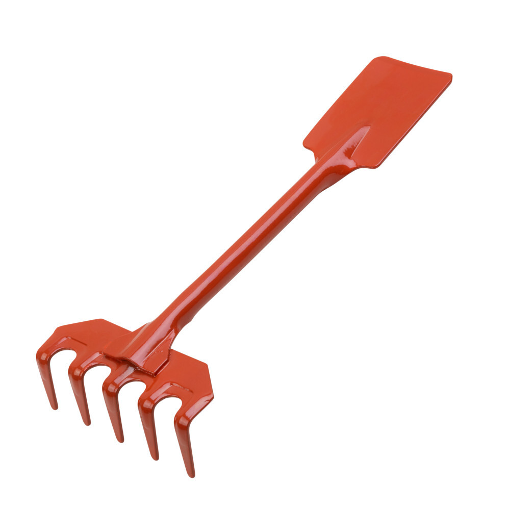 Friedhofsger&auml;t 2in1 Metall pulverbeschichtet orange