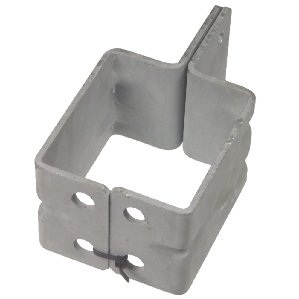 Pfostentr&auml;ger Z-Form 2-teilig aus Stahl