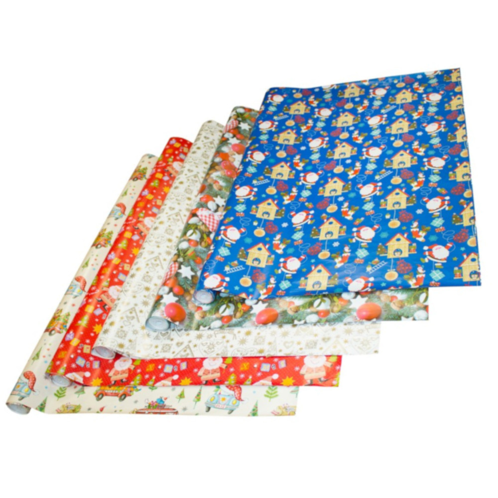 Geschenkpapier Classic, 300 x 100 cm, Weihnachtsmotive