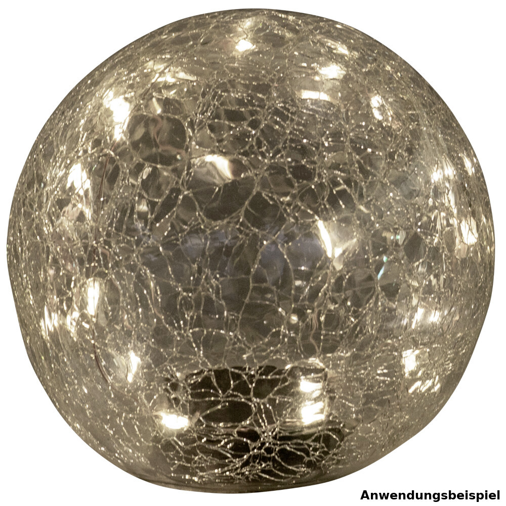 LED-Solarkugelleuchte &Oslash; 25 cm mit Crashglas, 30 LED image number 1