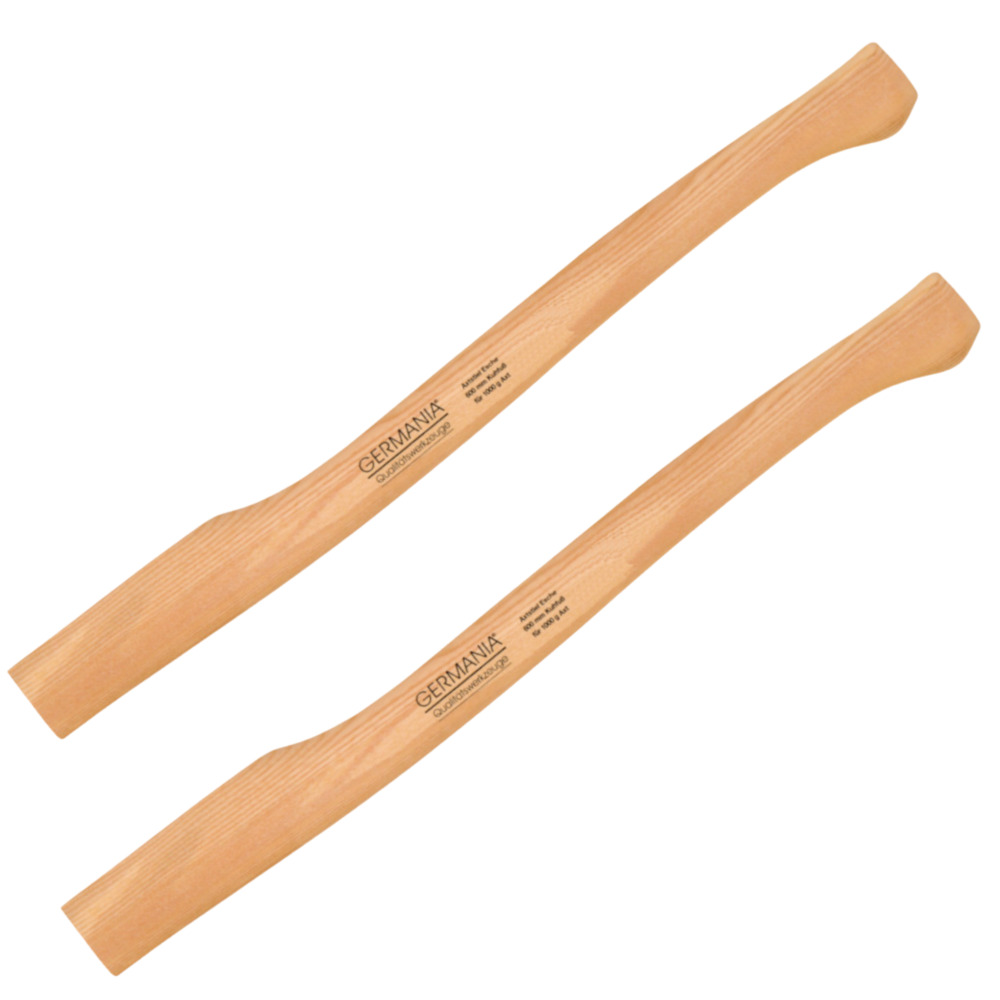 GERMANIA&reg; Axtstiel 2er Set 60cm Kuhfu&szlig;form
