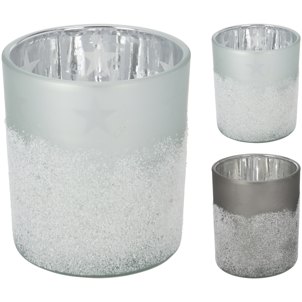 Teelichthalter &Oslash; 7 x 8 cm aus Glas image number 2