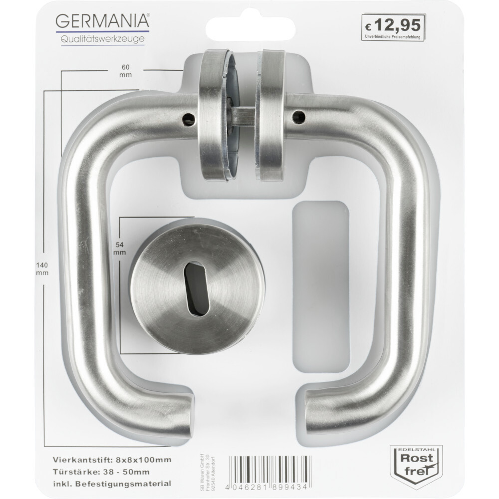 GERMANIA&reg; T&uuml;rgriff Dr&uuml;ckergarnitur U-Form aus Edelstahl image number 5