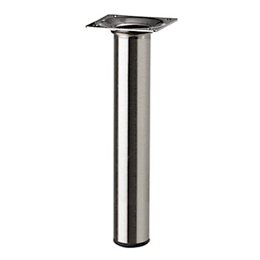 M&ouml;belfu&szlig; POP 100 x 30 mm rund in Edelstahl-Dekor