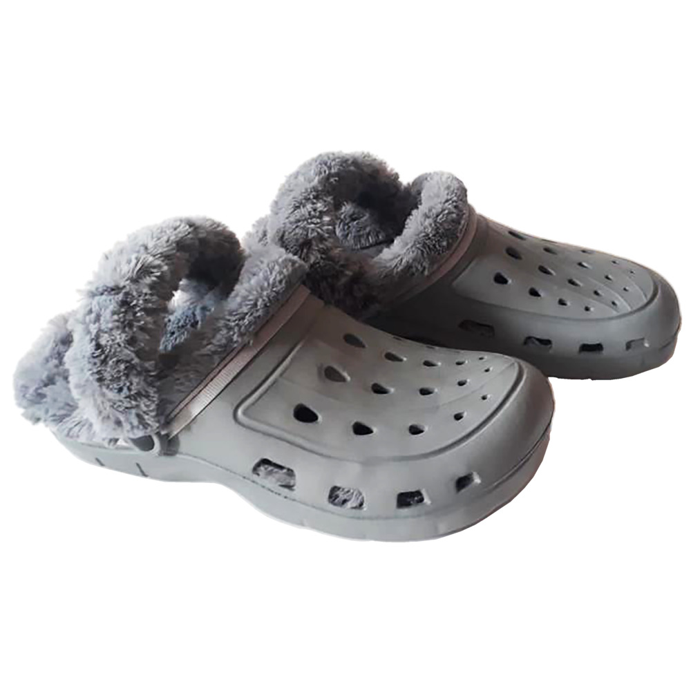 Clogs Gr&ouml;&szlig;e 36 bis 45 aus Kunststoff in verschiedenen Farben mit Fell image number 2