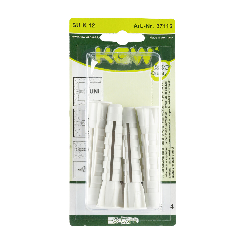 Universald&uuml;bel Set 12 mm 4 St&uuml;ck mit Kragen aus Polyamid image number 1