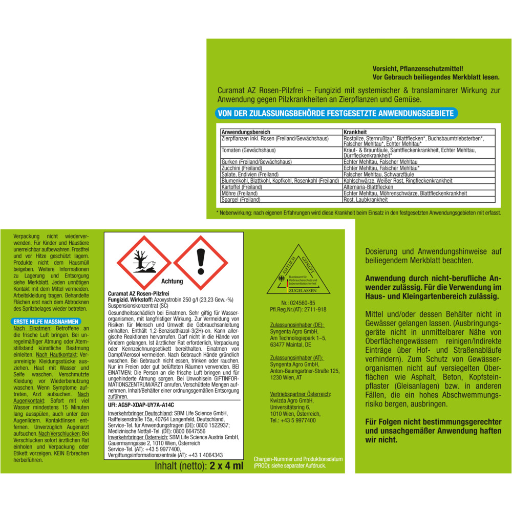 Protect Garden Curamat AZ Rosen-Pilzfrei 15 ml image number 1