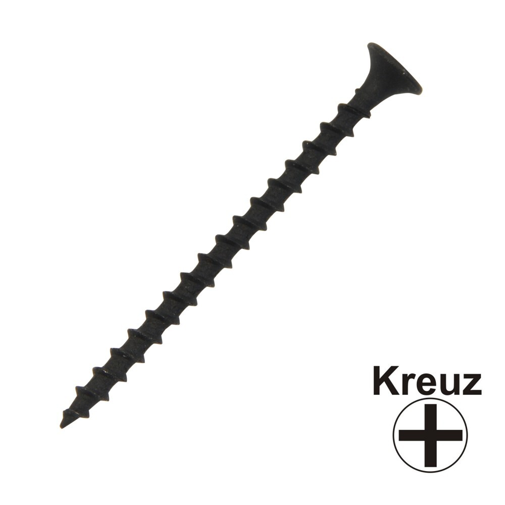 Schnellbauschraube grob 3,9x35 Vollgewinde Trompetenkopf-H Kreuzschlitz