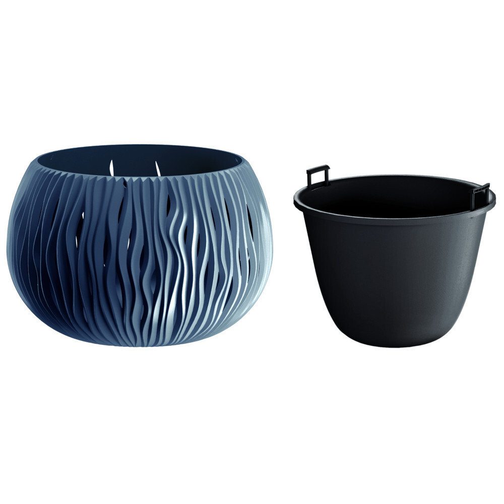 Prosperplast Blumentopf Sandy Bowl &Oslash; 29 cm Anthrazit
