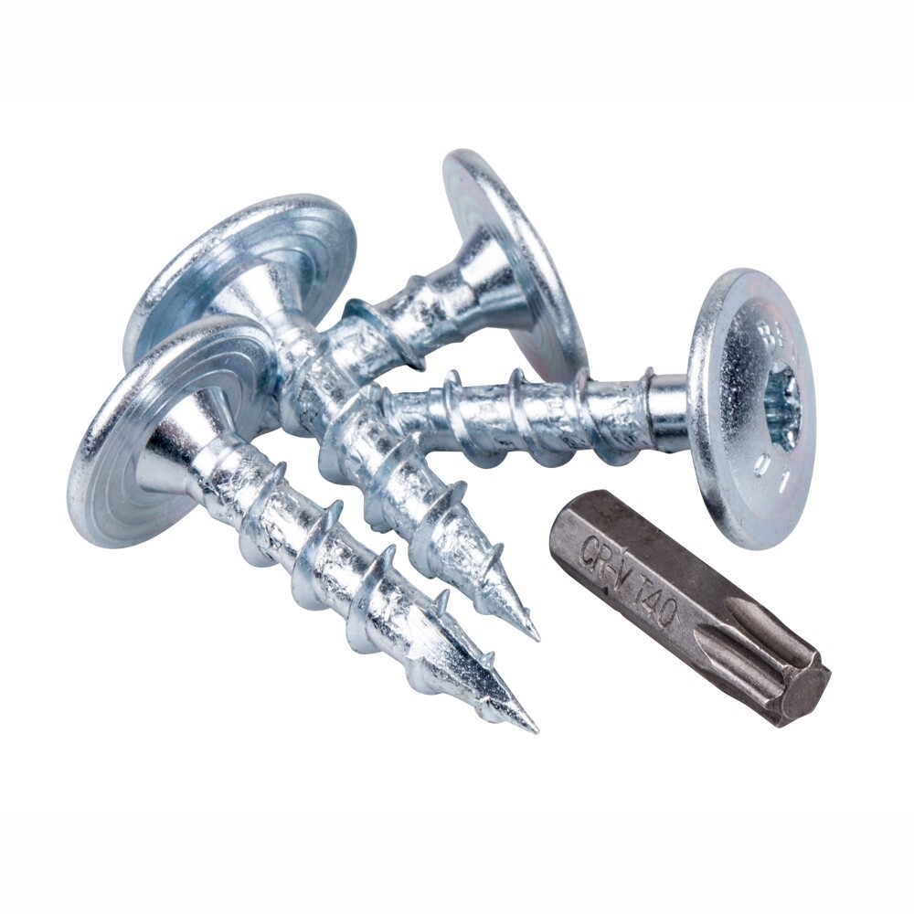 Pfostenverbinderschrauben 8 x 40 Set 4 St&uuml;ck mit Biteinsatz T40