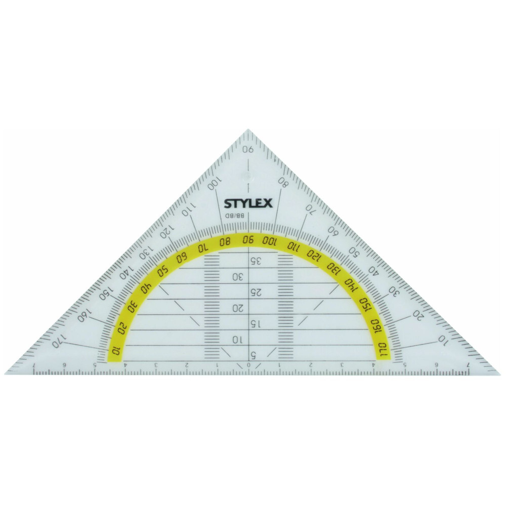 Geodreieck 16 cm aus Kunststoff image number 1
