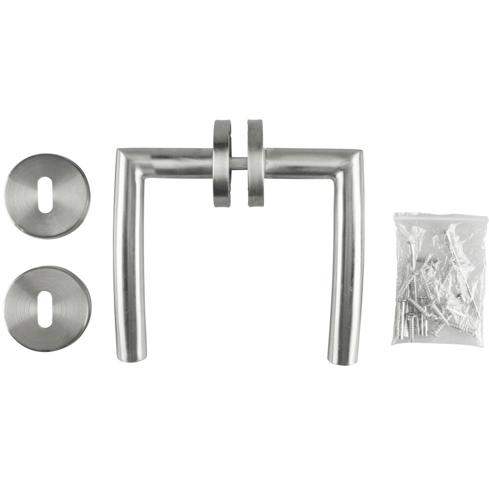 GERMANIA&reg; T&uuml;rgriff Dr&uuml;ckergarnitur gebogen aus Edelstahl