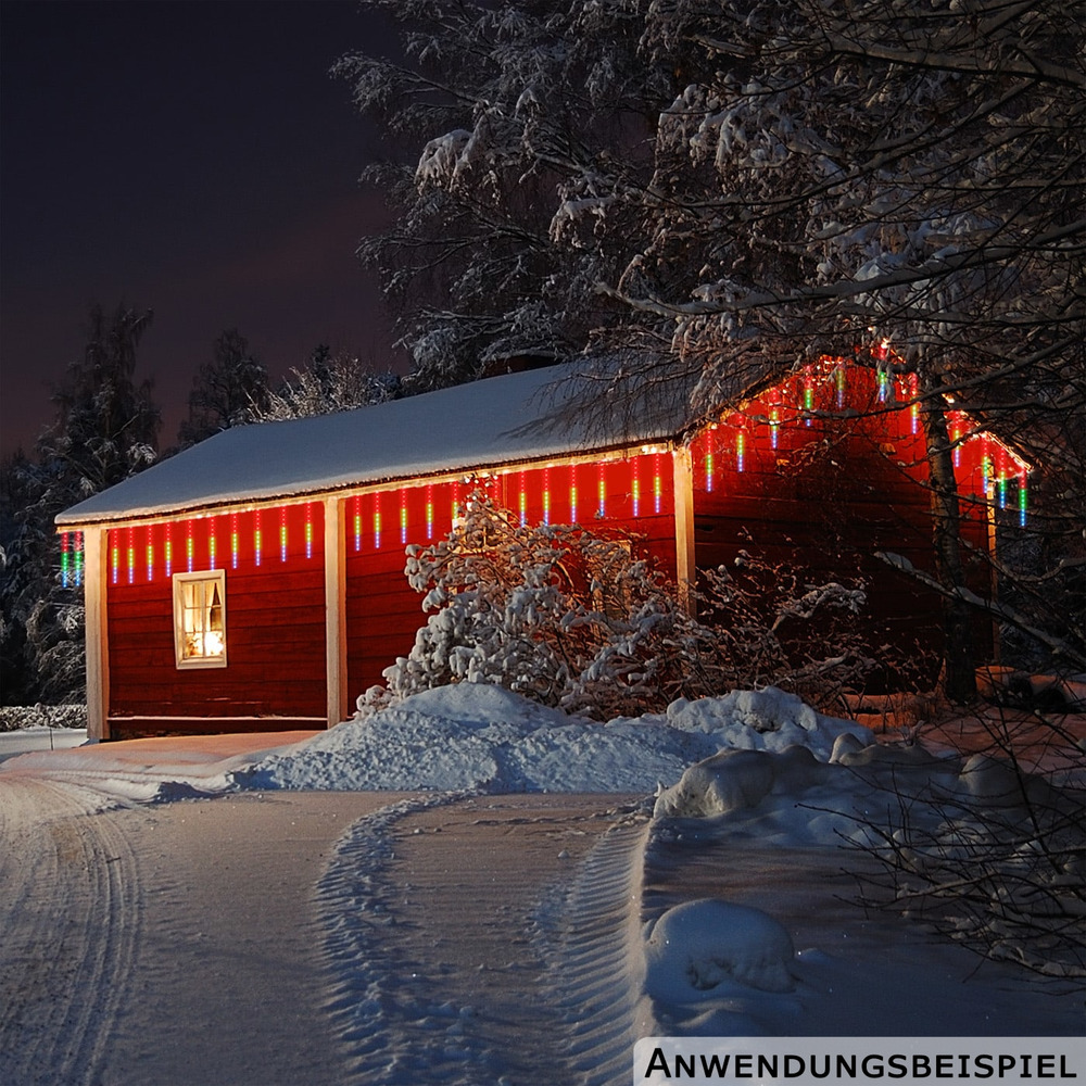 monzana&reg; LED-Lichterkette Diamantenregen bunt image number 4