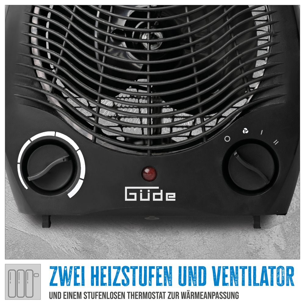 G&uuml;de Heizl&uuml;fter GH2000 elektrisch 2000 Watt image number 6