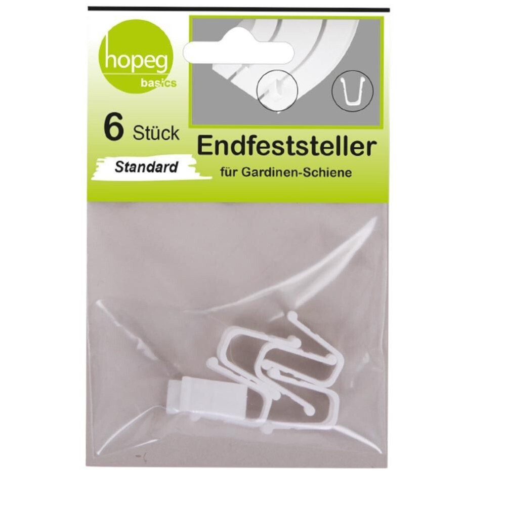 Endfeststeller 6 St&uuml;ck aus Kunststoff