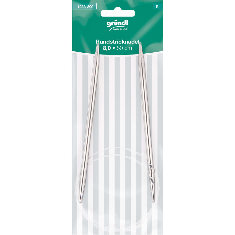 Rundstricknadeln 8 mm 80 cm