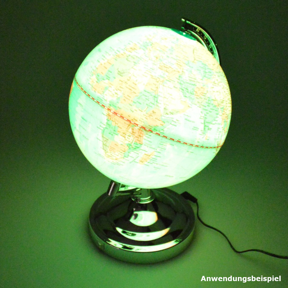 LED Dekolampe Globus &Oslash; 20 x 30 cm mit Farbwechsel image number 1