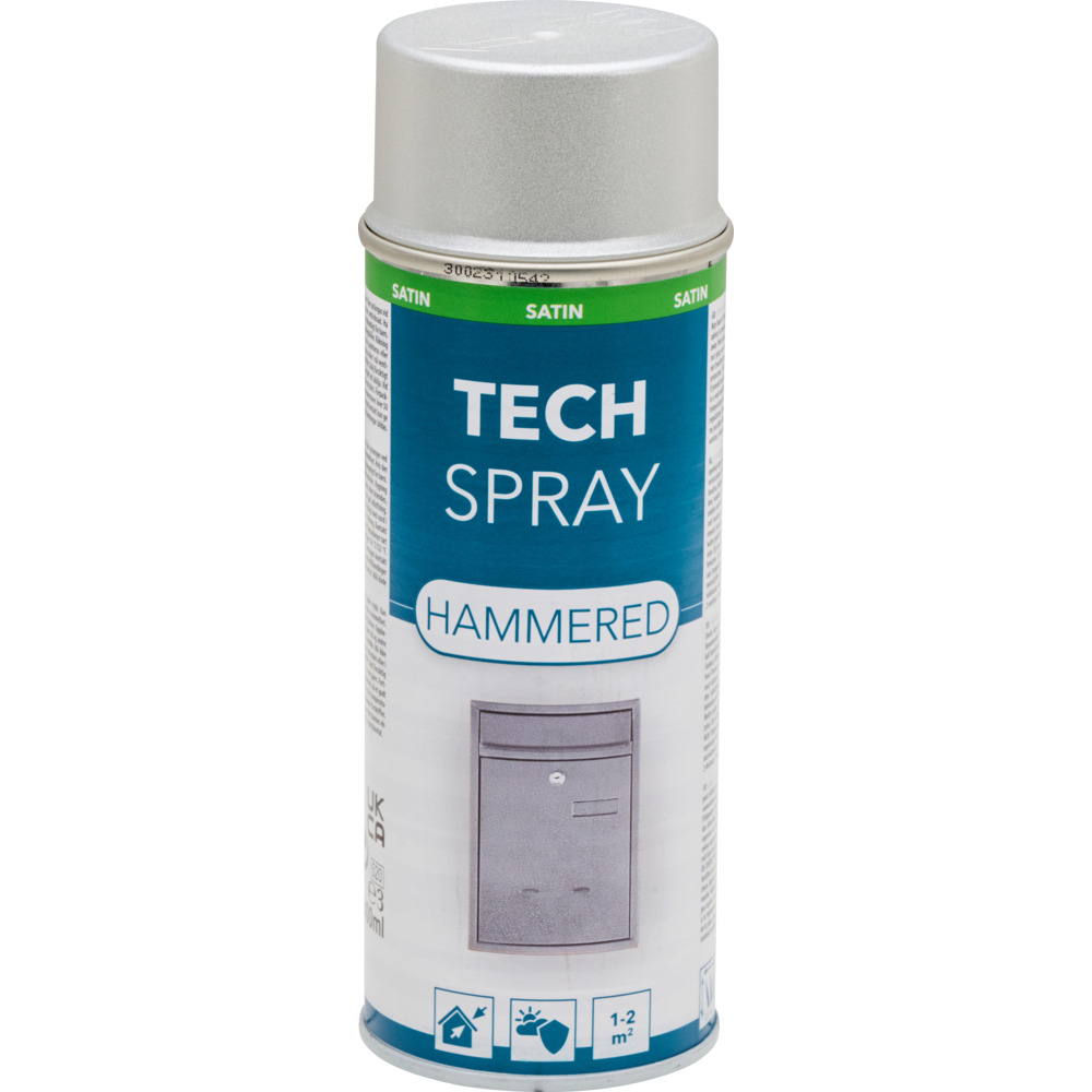 Spr&uuml;hlack 400ml silber Hammerschlag Effektspray gl&auml;nzend image number 1