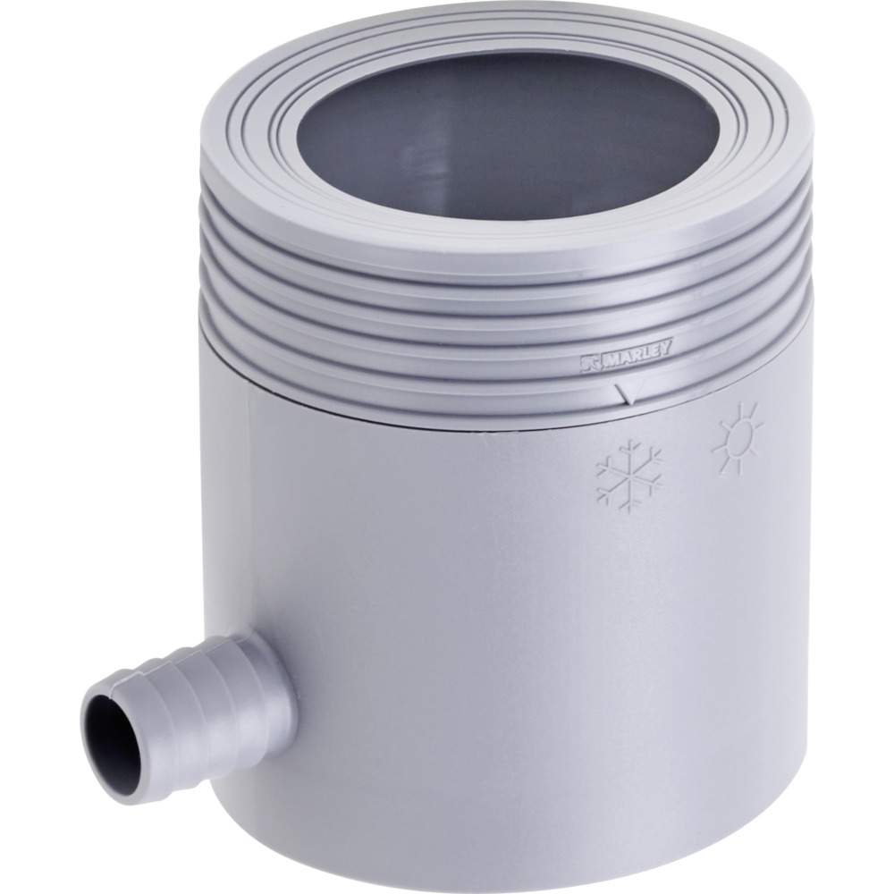 Regensammler DN80-105mm grau Kunststoff Fallrohrfilter Regenwassersammler