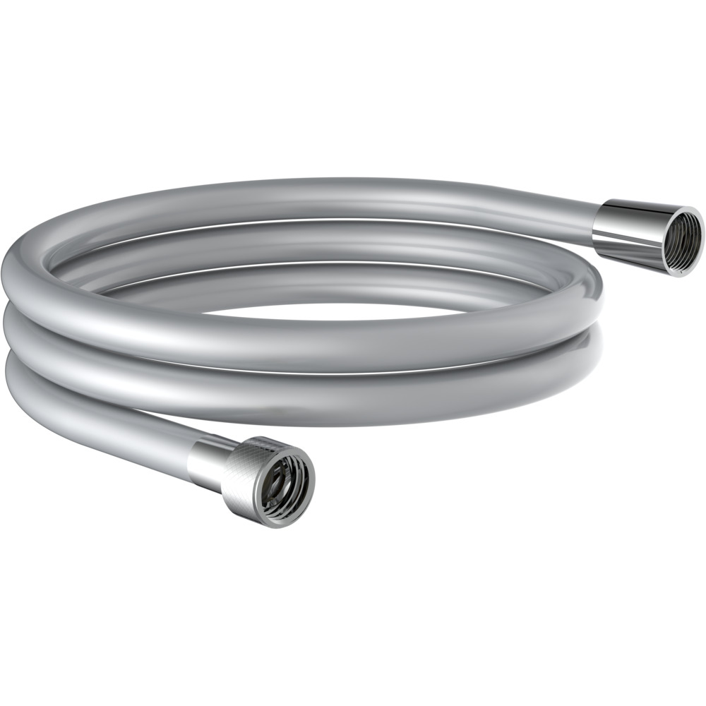 eisl Brauseschlauch 150 cm aus Kunststoff in Silberoptik mit Wasserspardichtung