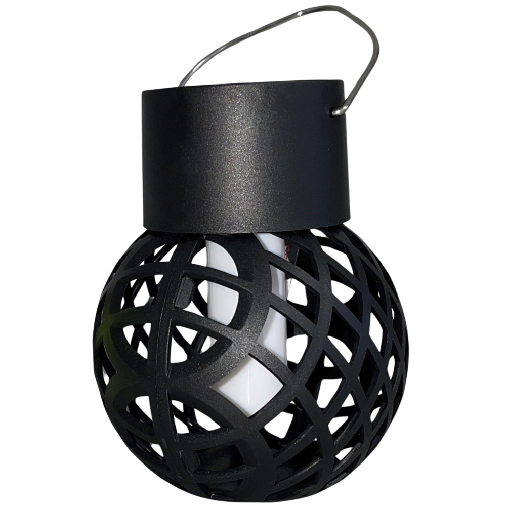 LED-Solar-H&auml;ngeleuchte mit Flammeneffekt