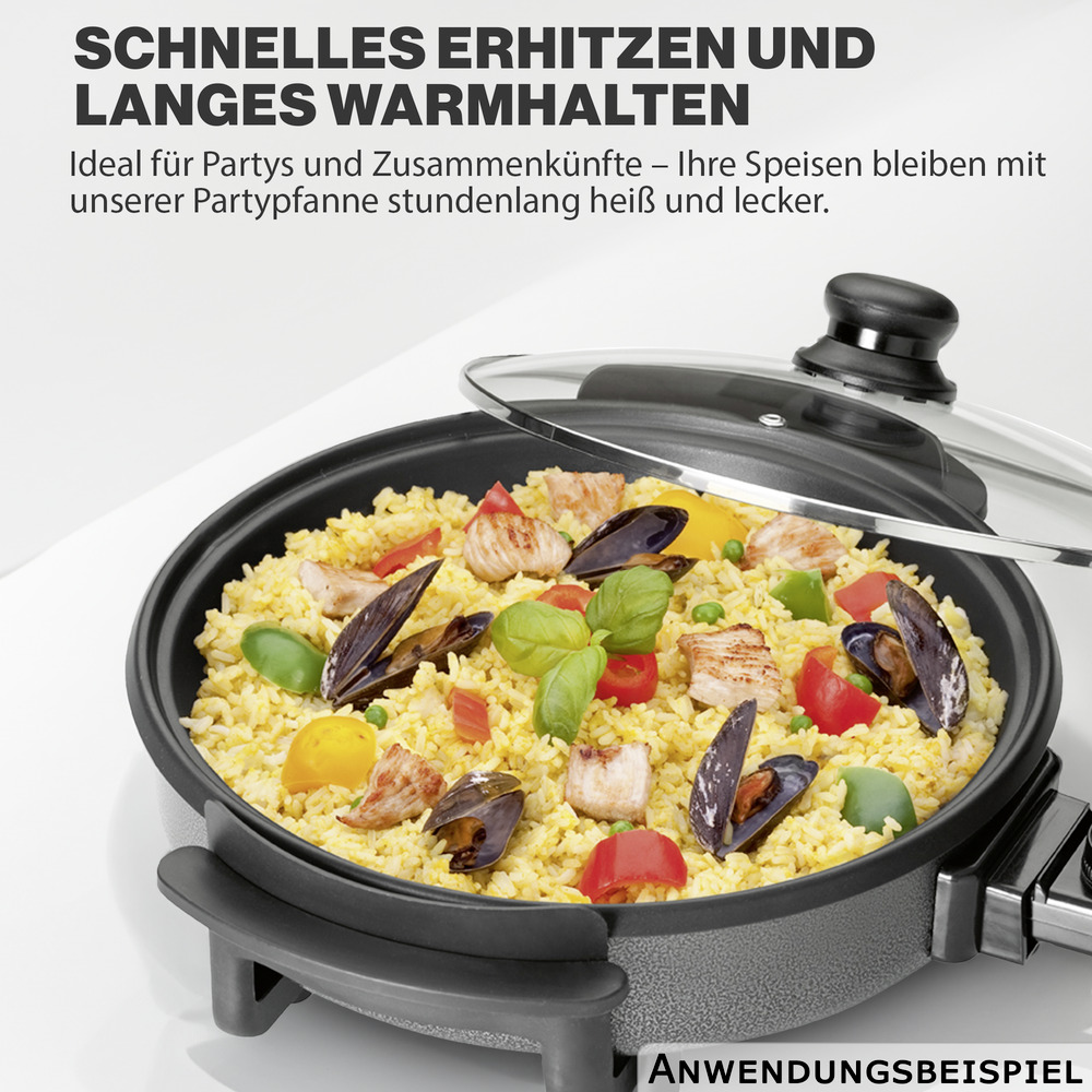 CLATRONIC&reg; Partypfanne 1500 Watt &Oslash; 32 cm image number 5
