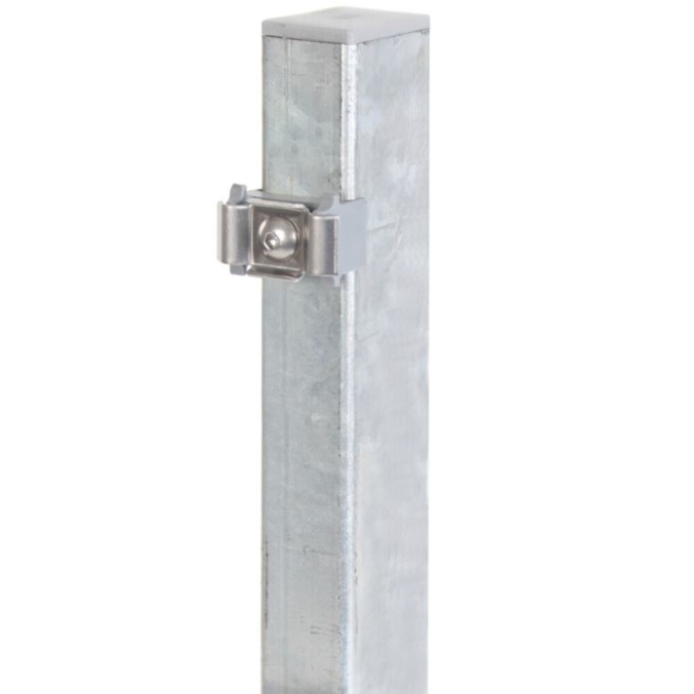 Zaunpfosten f&uuml;r Doppelstabmatte 60 x 40 x 1750 mm feuerverzinkt image number 1