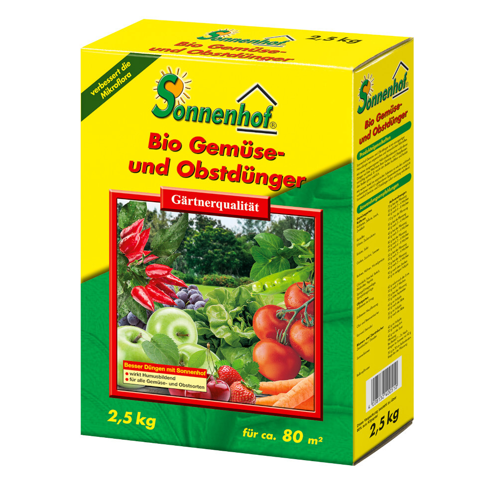 Biod&uuml;nger f&uuml;r Gem&uuml;se und Obst 2,5 kg