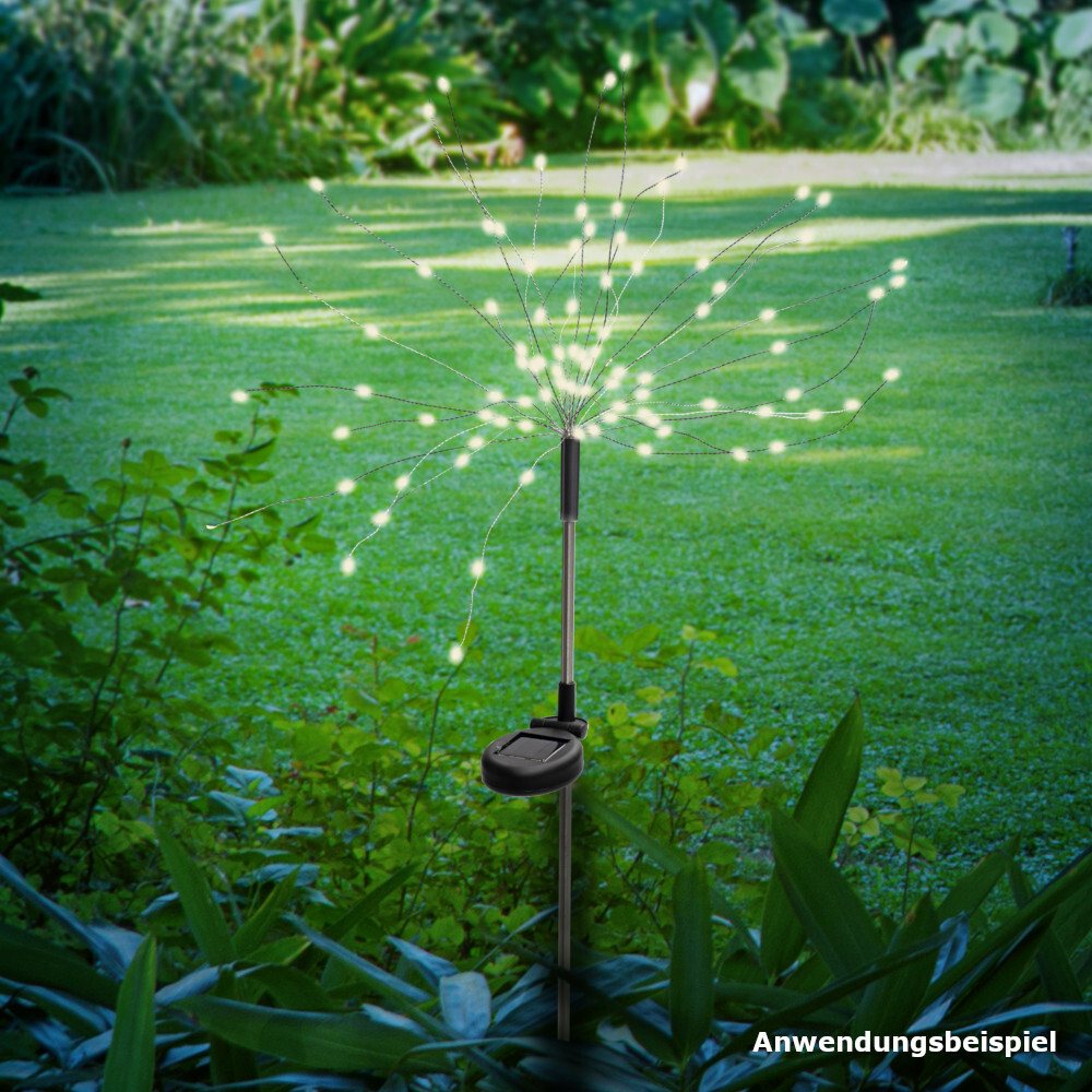 LED Solarbeleuchtung mit 90 LEDs und Erdspie&szlig; image number 3