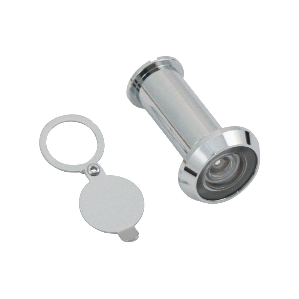 ISEO T&uuml;r-Spion mit Klappe &Oslash;14 mm 180&deg; verchromt