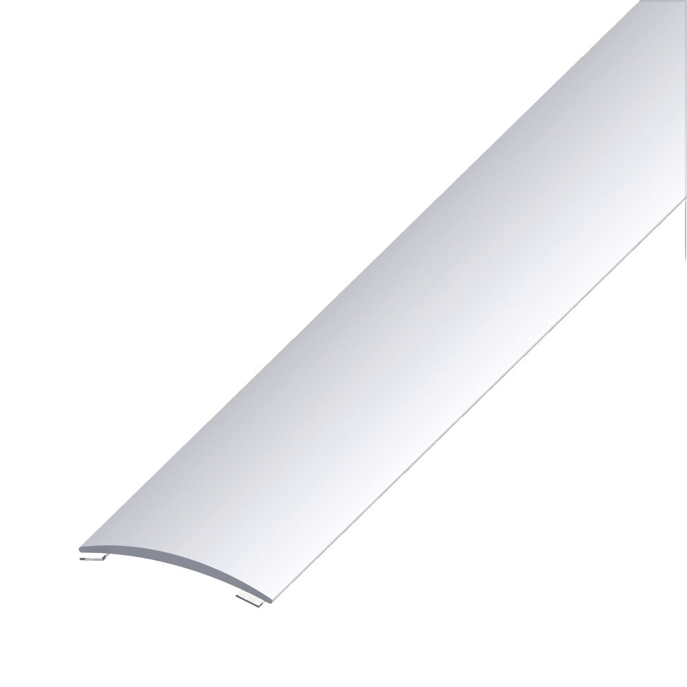 &Uuml;bergangsprofil gew&ouml;lbt 100 x 4 x 0,5 cm aus Aluminium in silber