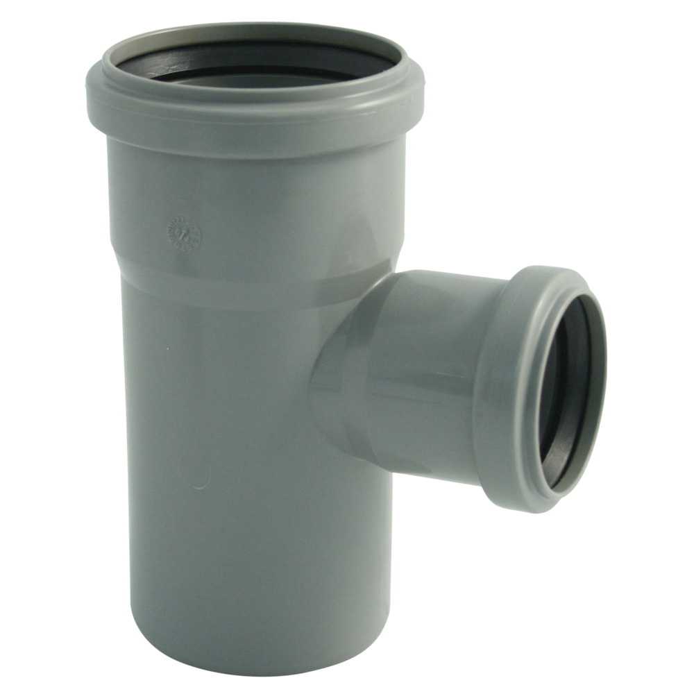 HTEA Einfach-Abzweig DN 110/75 mit 87&deg; Winkel