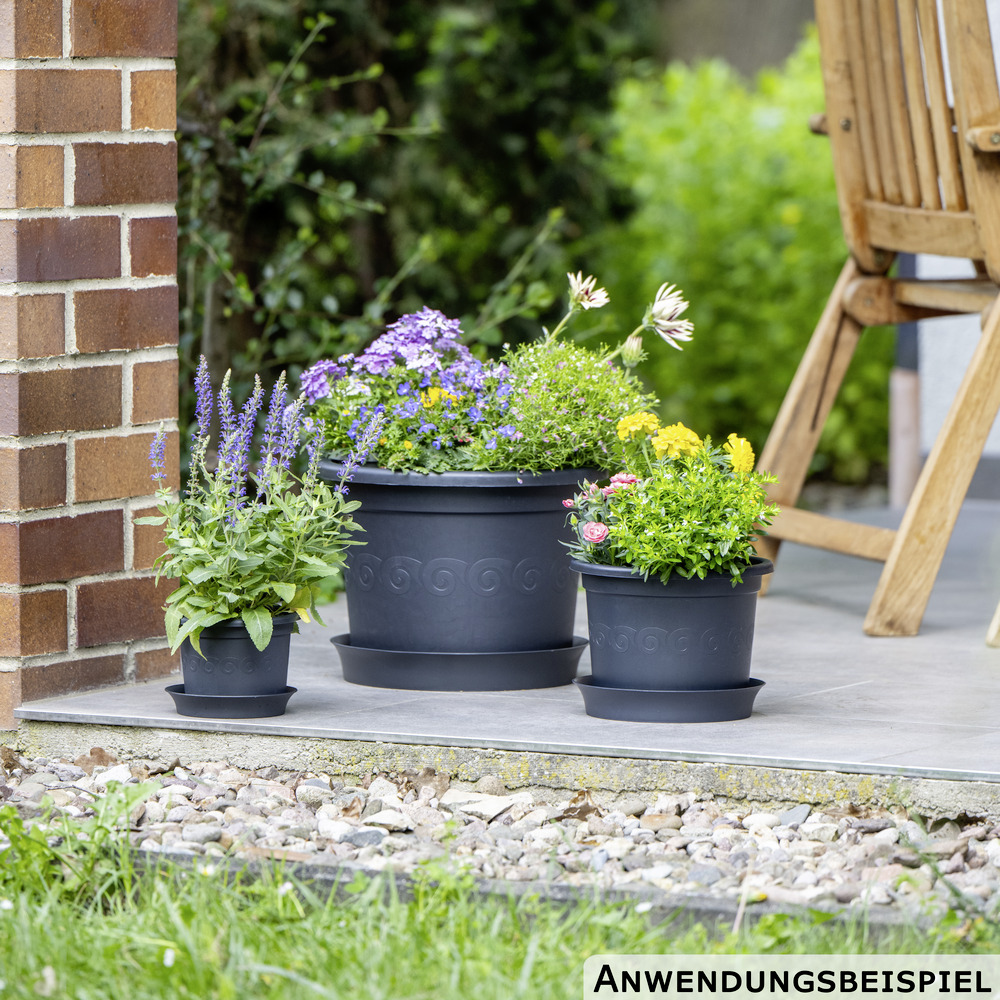 Prosperplast Blumentopf Plastica &Oslash; 15 cm in anthrazit image number 2