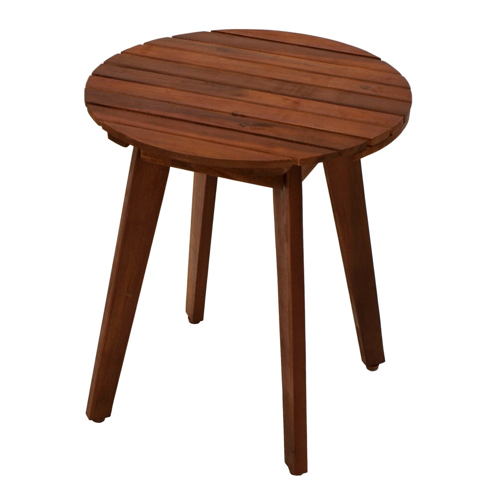 Beistelltisch rund &Oslash; 40 cm Akazie ge&ouml;lt