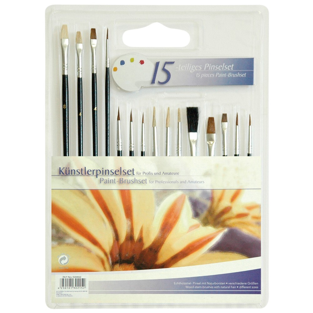 The Wall K&uuml;nstler Pinselset 15-teilig