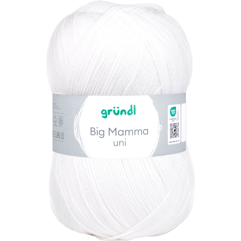 Big Mama Garn 400 g wei&szlig;