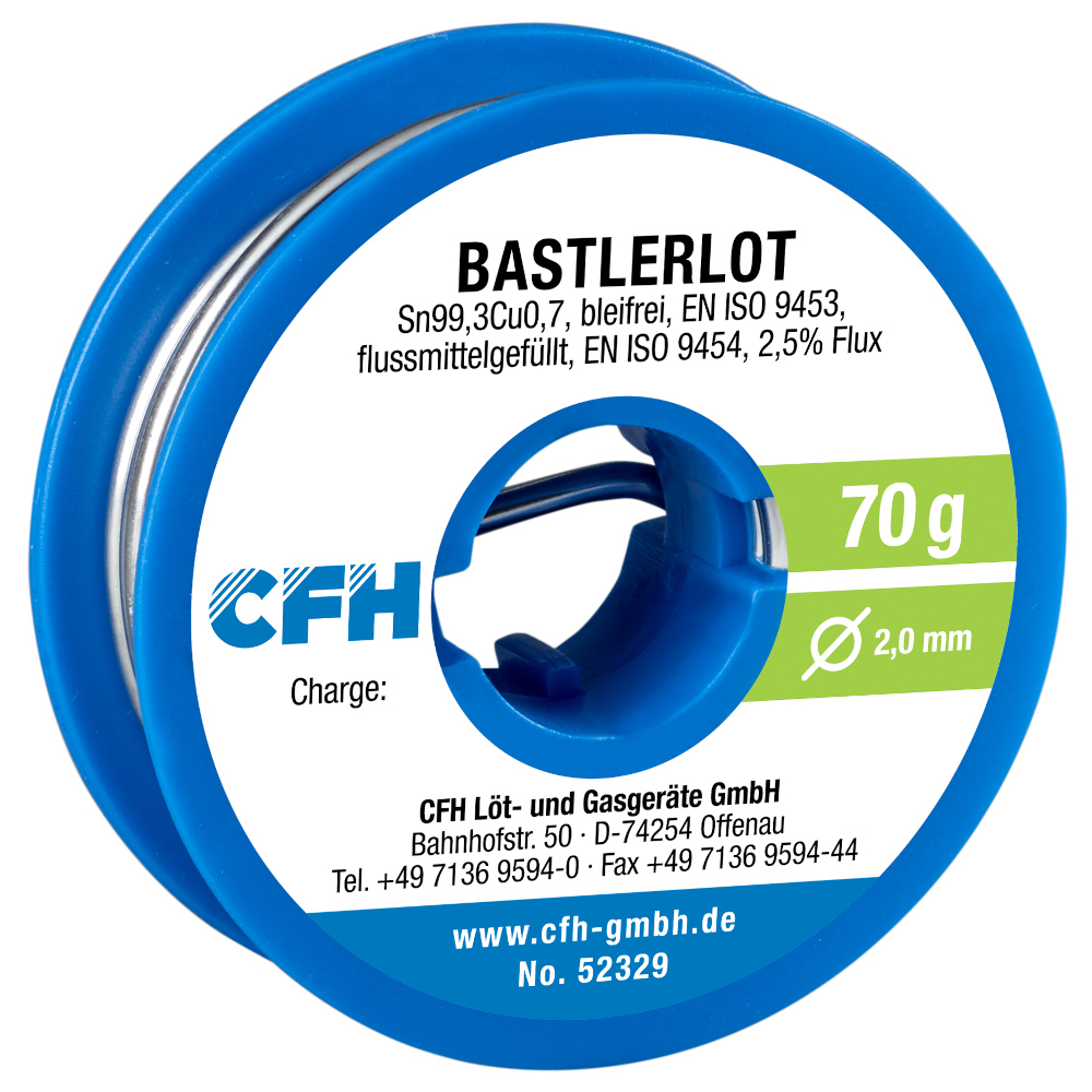 CFH Bastlerlot BL 329 70 g, flussmittelgef&uuml;llt f&uuml;r allgemeine L&ouml;tarbeiten