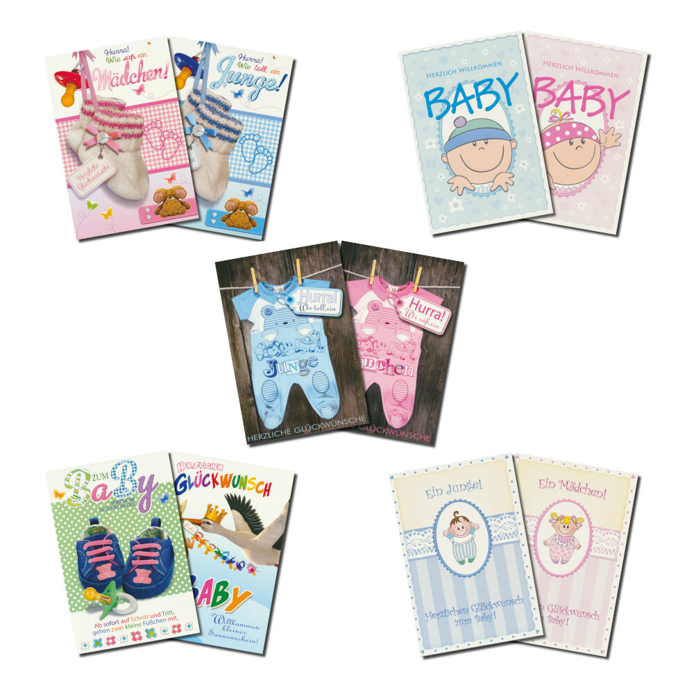 Gru&szlig;karte Freudiges Ereignis, verschiedene Ausf&uuml;hrungen