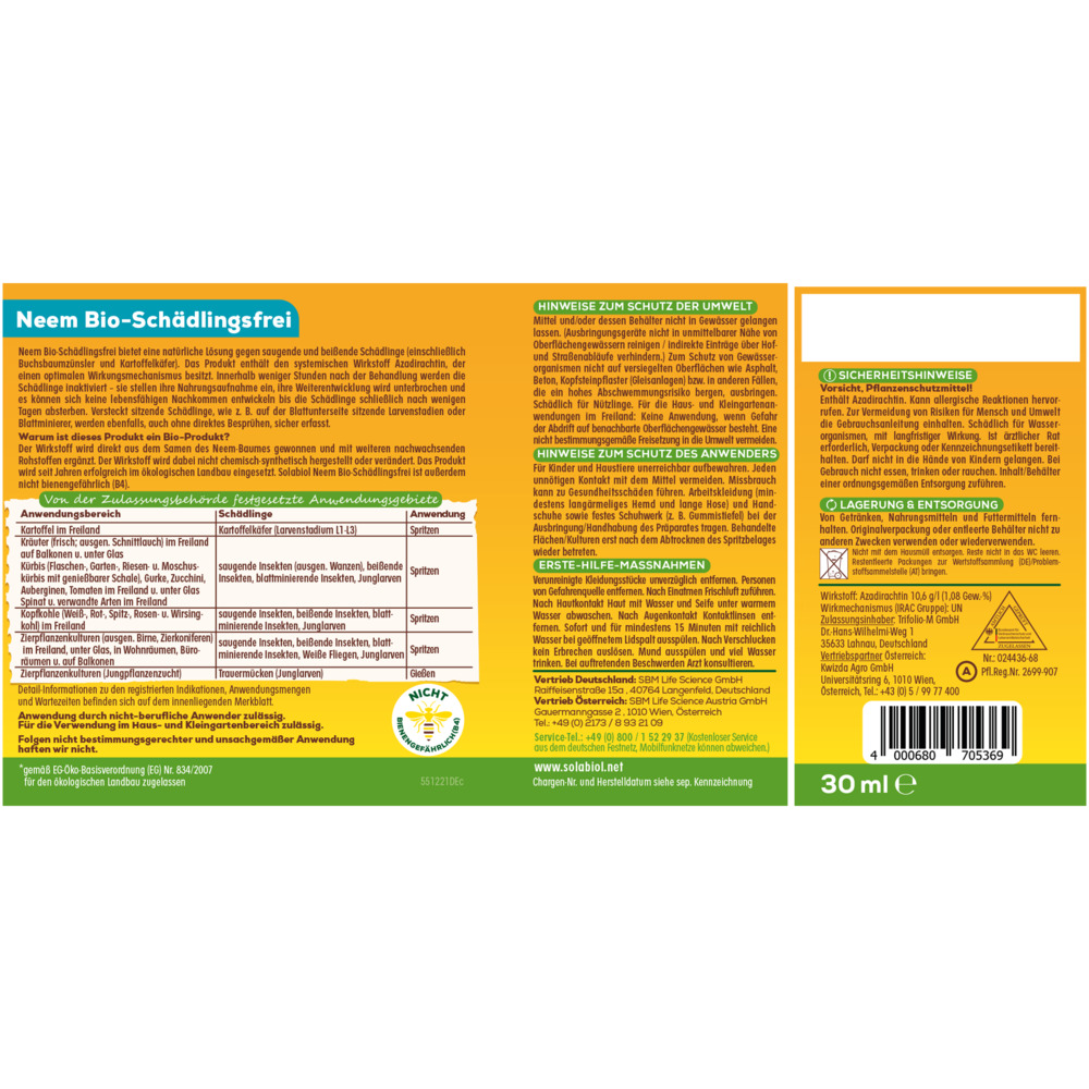 Bio Sch&auml;dlingsfrei Neem image number 1