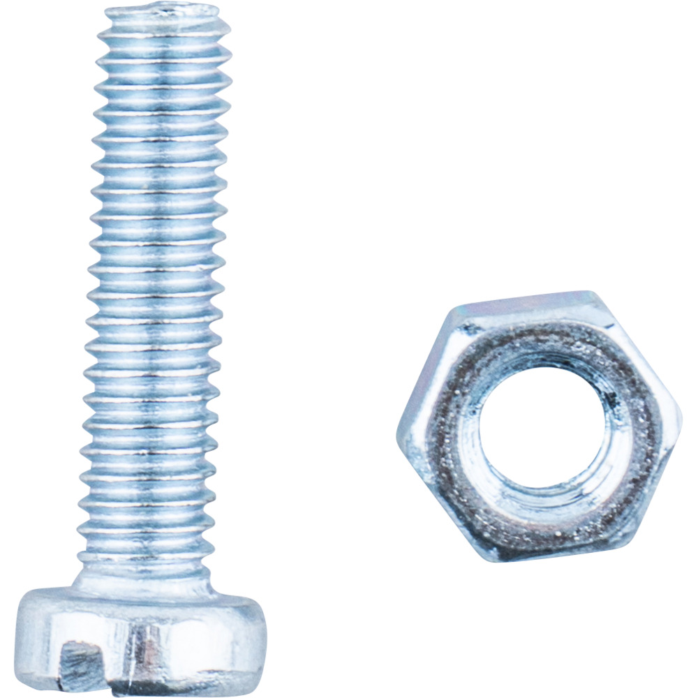 Gewindeschrauben DIN 84 mit Muttern 4 x 16 mm / M4 je 50 St&uuml;ck image number 1