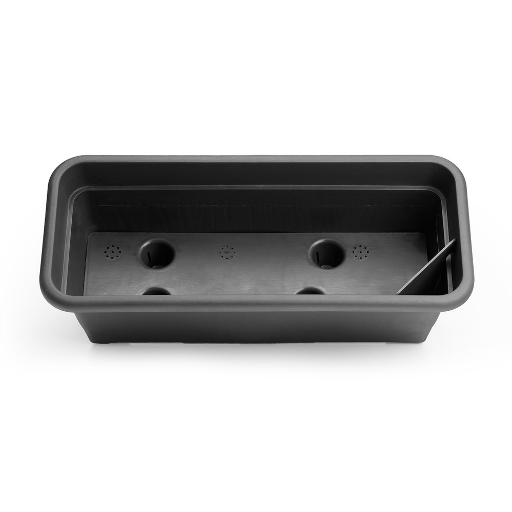 Balkonkasten mit Bew&auml;sserungseinsatz 39 cm anthrazit image number 1