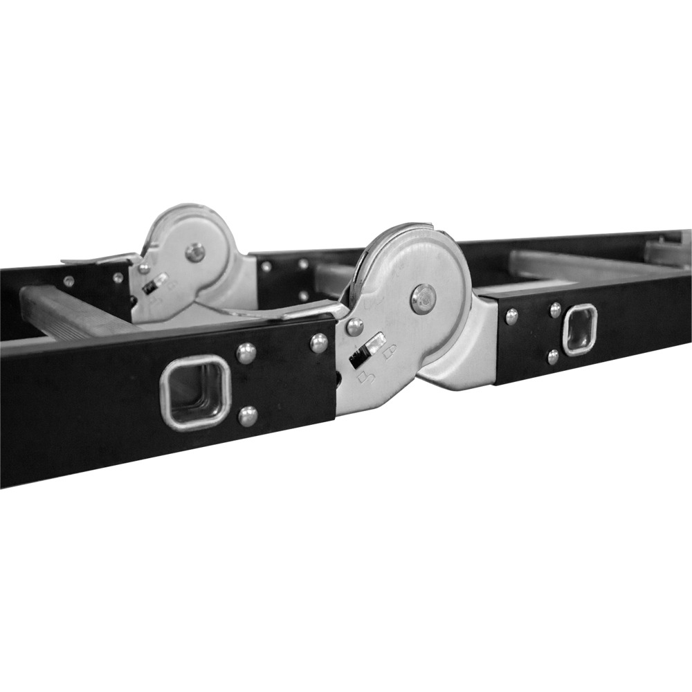 Mehrzweckleiter aus Aluminium und Stahl 4x3 mit Plattform image number 2