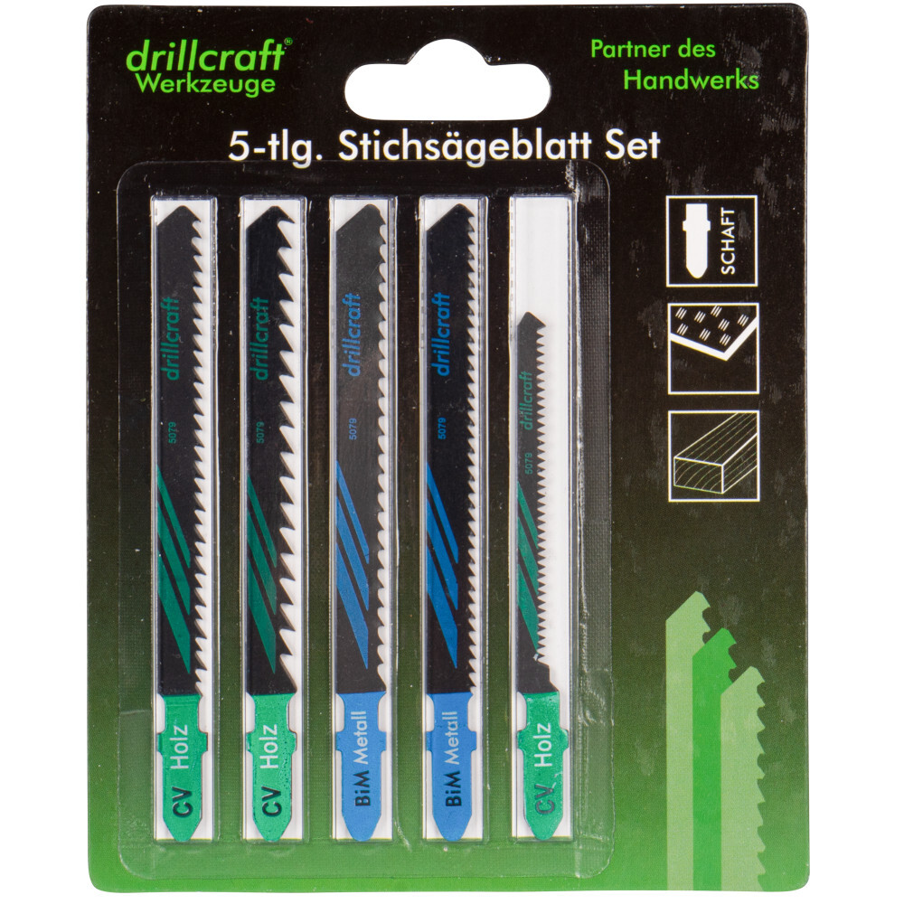 Stichs&auml;gebl&auml;tter-Set 5-teilig T-Schaft  image number 1